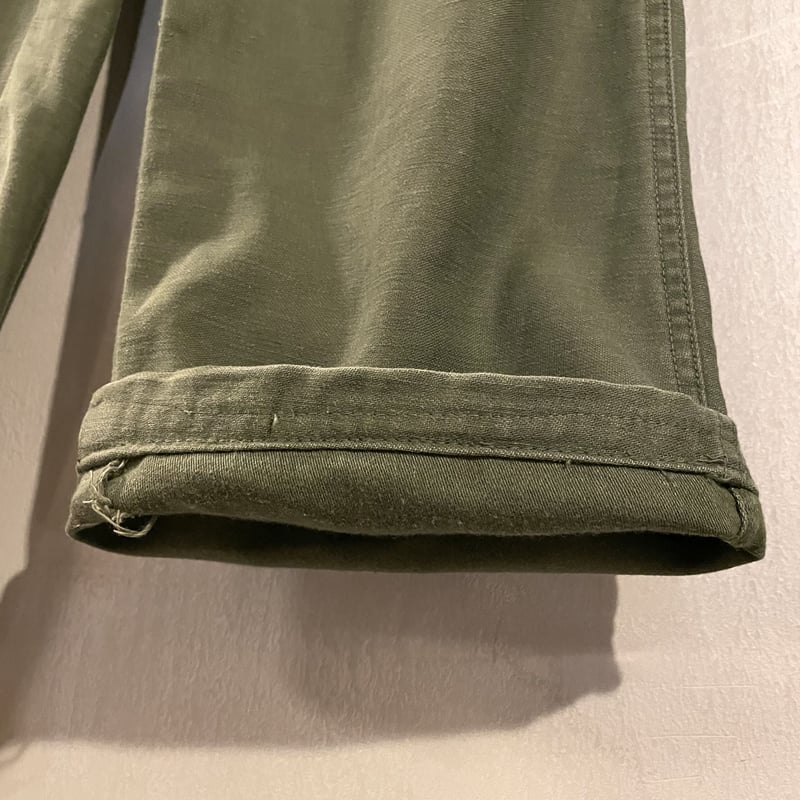希少サイズ 70s〜80s USARMY ベイカーパンツ 28 タロンジッパー 70s US ARMY ベイカーパンツ 28×31 SWIFT ZIP OG107 COTTO