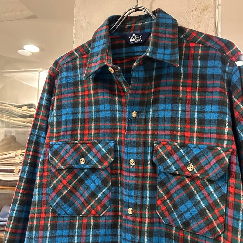80s Woolrich L/Sネルシャツ ウールリッチ コットンシャツ 80s Woolrich L/Sネルシャツ ウールリッチ コットンシャツ