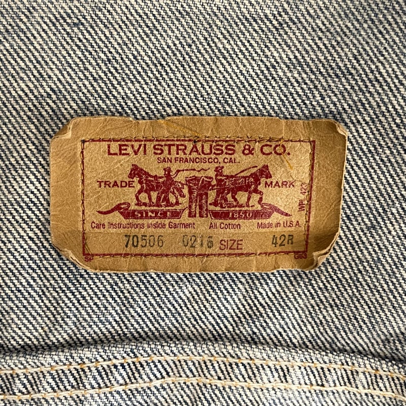 80s Levi's 70506-0216 リーバイス デニムジャケット 97.3 KWNZ