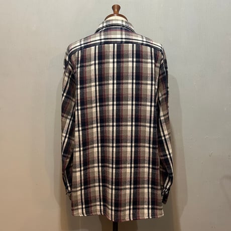 80s　FIVE BROTHER　L/S ネルシャツ　Size XL　コットンシャツ　ファイブブラザー　(S5711)