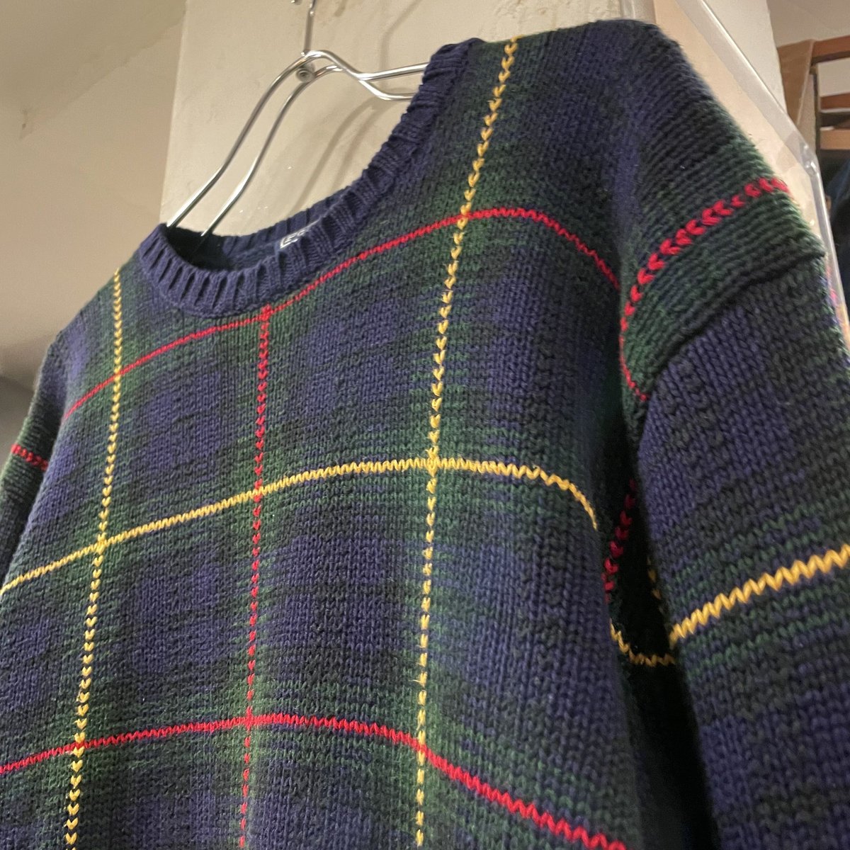 POLO by Ralph Lauren コットンセーター チェック柄 コットンニット 