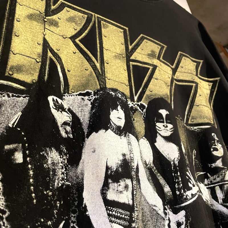 GOLD SERIES S/S Tシャツ KISS バンドTシャツ ブラック (S3660)