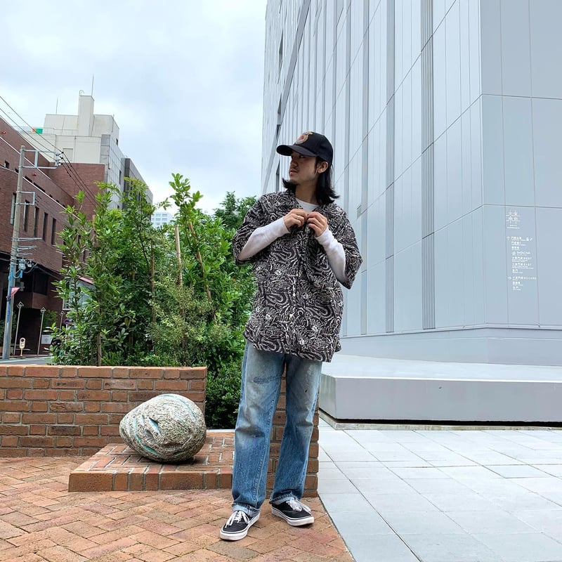 90s Polo by Ralph Lauren オープンカラーシャツ 総柄 ショート