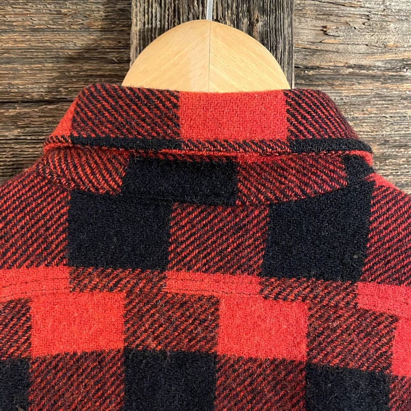 BIG YANK 40s USA製 ウールシャツジャケット 赤x黒 バッファロー