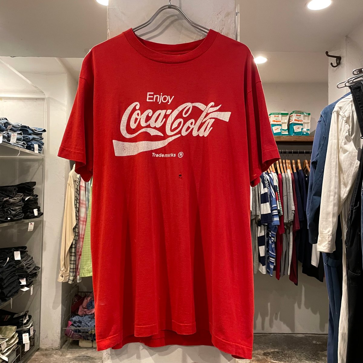 80s FRUIT OF THE LOOM S/S Tシャツ USA製 Size XL コカ・