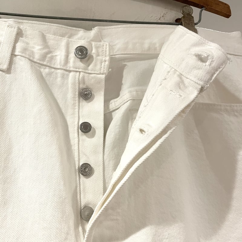 Levi's 501 90年代 リーバイス501 ホワイトデニムパンツ ボタン