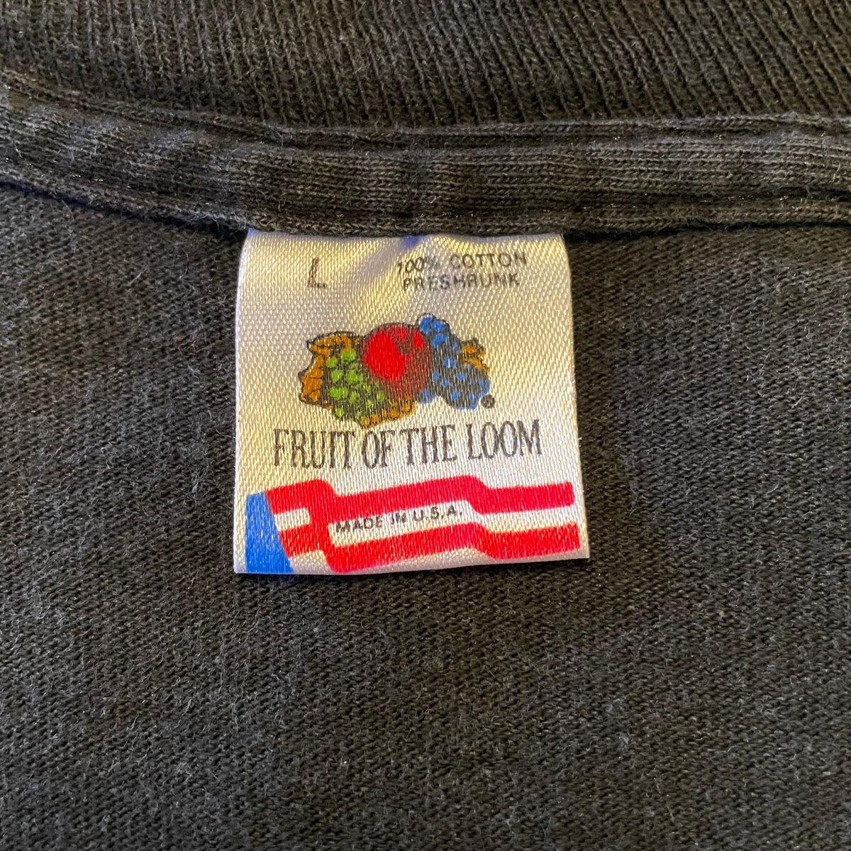 80s FRUIT OF THE LOOM S/S Tシャツ USA製 Size L Blue