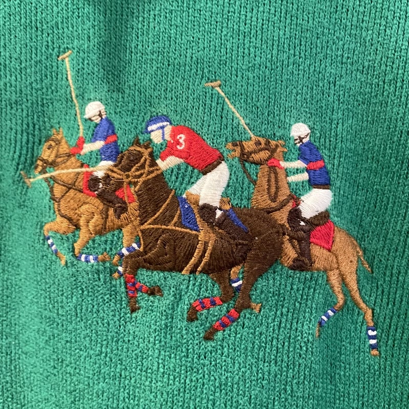 POLO by Ralph Lauren ハーフジップスウェット グリーン ポロ POLO by Ralph Lauren ハーフジップスウェット グリーン ポロ