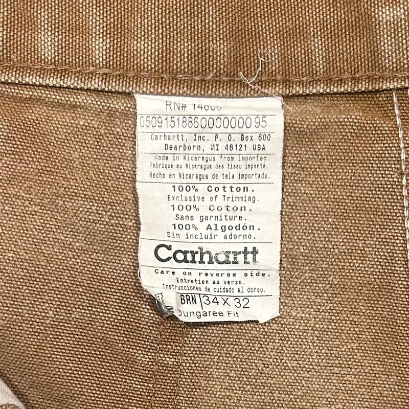 carhartt ダック地 ペインターパンツ ダブルニー カーハート