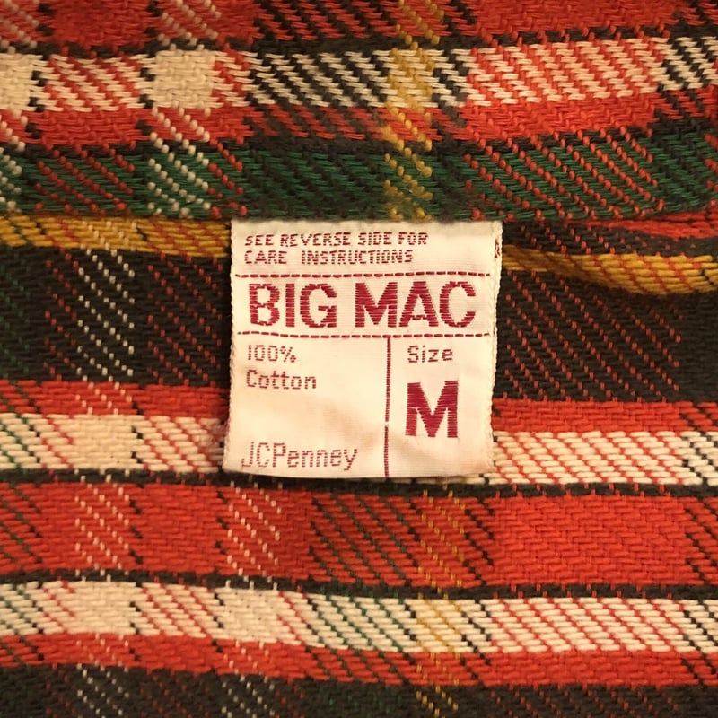 70s BIG MAC L/Sチェックネルシャツ 長袖シャツ USA製 (S2931) | DUFF