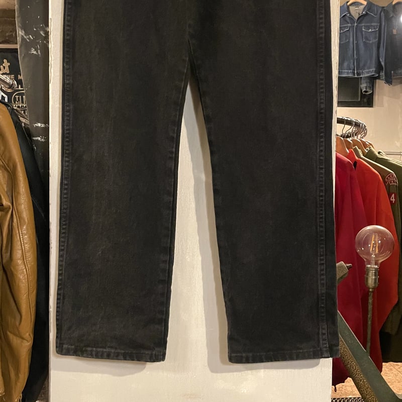 Wrangler 13MWZWK ブラックデニム パンツ 33×29 ラングラー