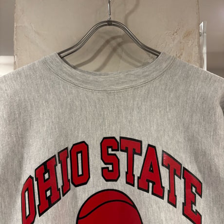90s　Champion　リバースウィーブ　Reverse Weave　USA製　Size L　OHIO STATE　BASKETBALL　刺繡タグ　チャンピオン　(S5227)