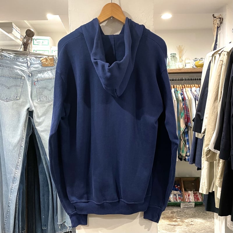 DISCUS 80s USA製 ヴィンテージ 無地 紺 スウェットジップ