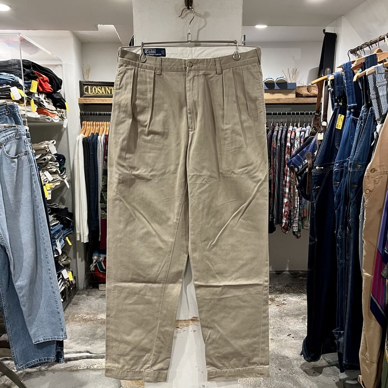 POLO by Ralph Lauren チノパン ポロチノ ラルフローレン タック