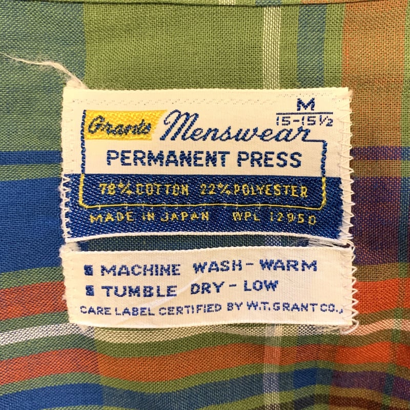 60s Vintage Loop L/S Shirt オープンカラーシャツ ロングスリーブ チ