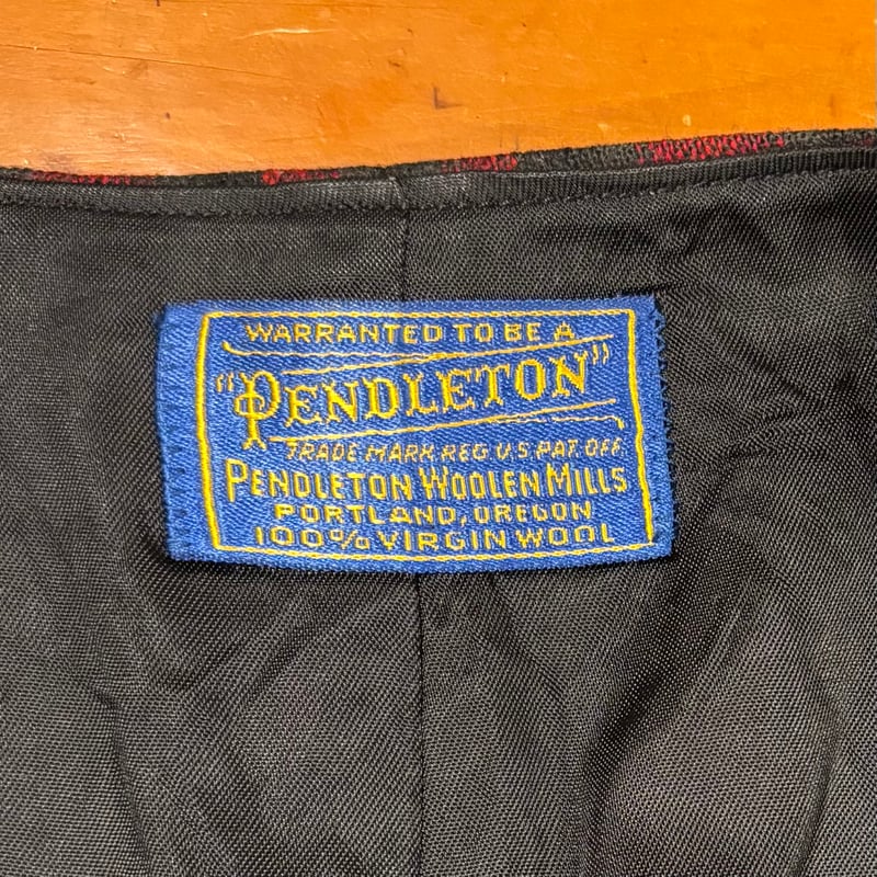 40s PENDLETON ヴィンテージウールベスト 40s PENDLETON Wool Vest USA製 チェック柄 ウールベスト