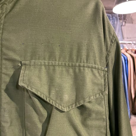 70s　US AIR FORCE　M-65 Field Jacket　2ndタイプ　ミリタリージャケット　アルミジップ　1971年　(S2042)
