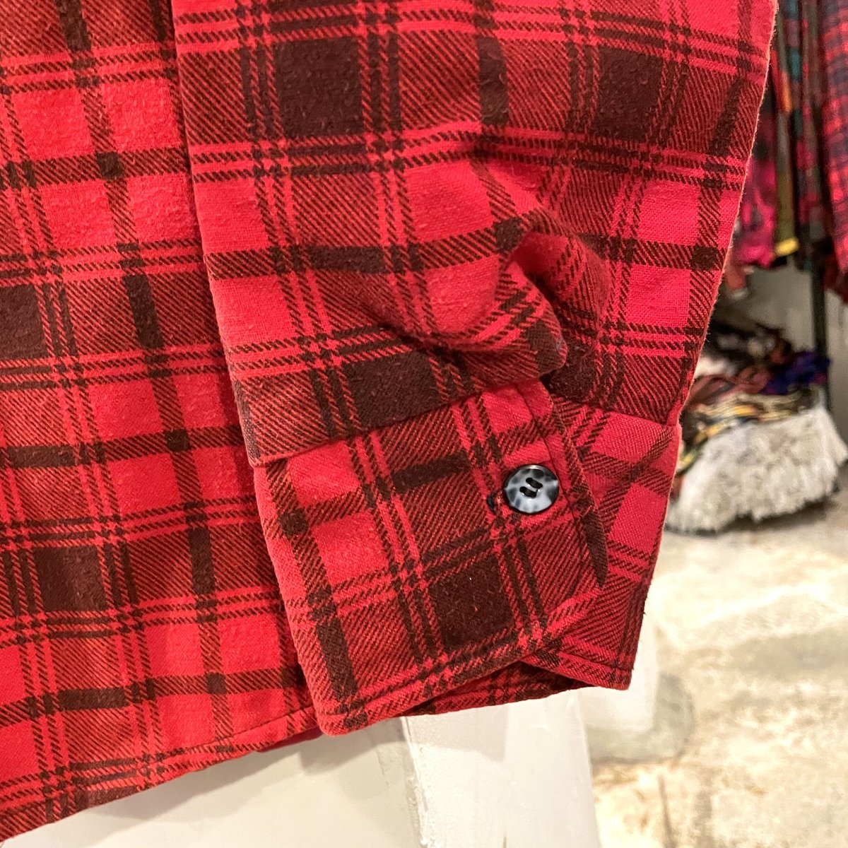 SEARS 70s- キルティングライナー ネルシャツ シャツジャケット