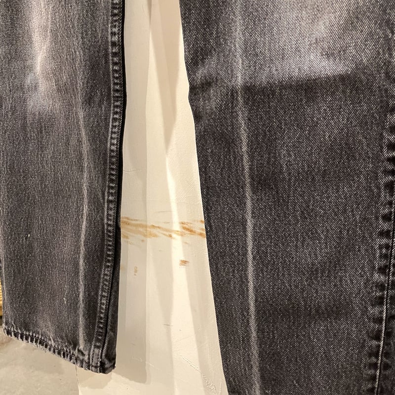 Levi's 501 90年代 後染めブラックデニム ボタン裏653 USA製 1998年 リ
