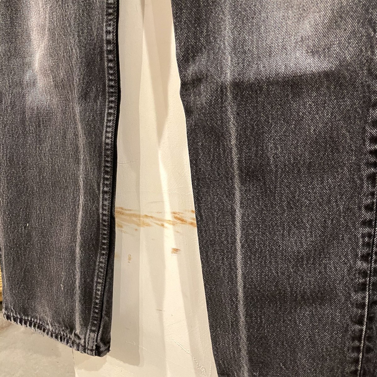 Levi's 501 90年代 後染めブラックデニム ボタン裏653 USA製 Levi's 501 90年代 後染めブラックデニム ボタン裏653 USA製