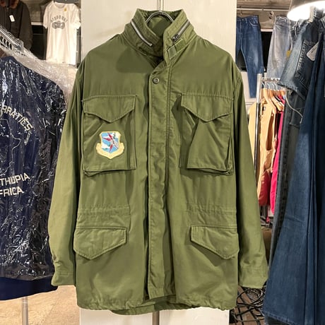 70s　US AIR FORCE　M-65 Field Jacket　2ndタイプ　ミリタリージャケット　アルミジップ　1971年　(S2042)