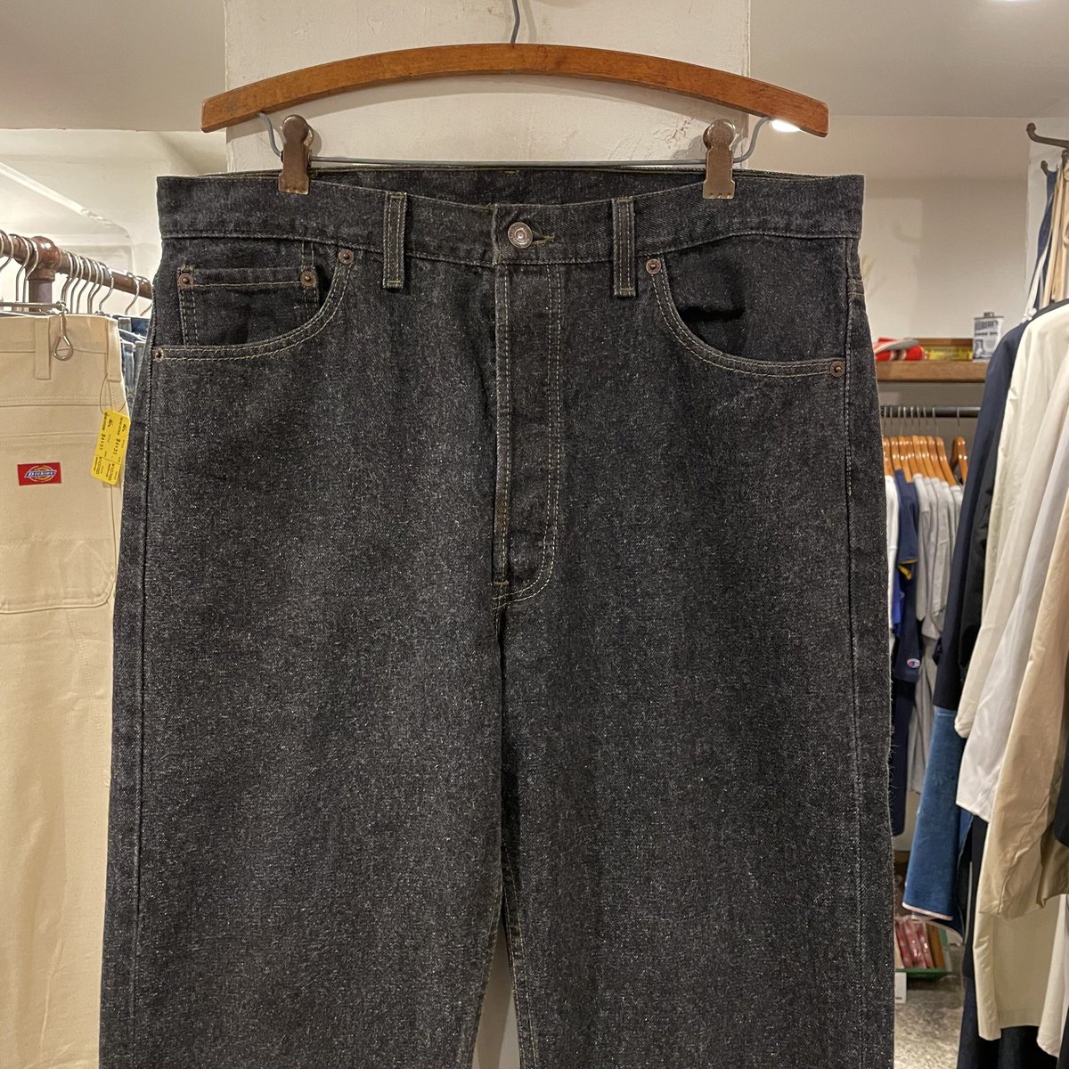 90s USA 製 先染めLevi´s 501 ブラックデニム W38 L30 【公式通販】 90s