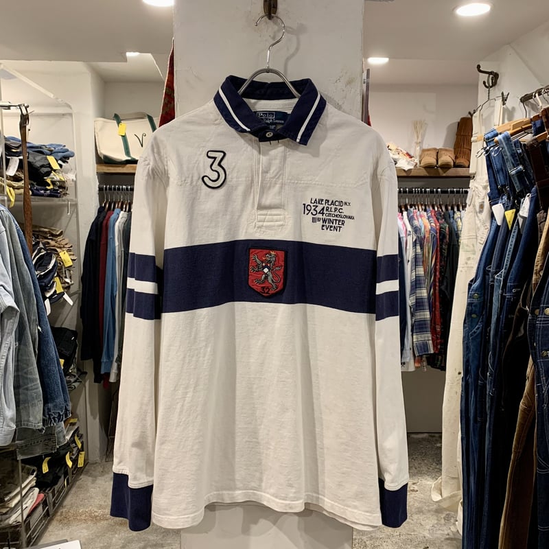 Polo Ralph Laurenラガーシャツ 90s Polo by Ralph Lauren ラガー シャツ オレンジ XL - メルカリ