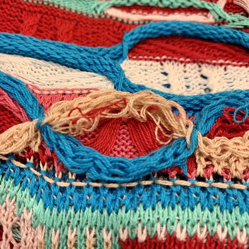 COOGI 3Dニット MERCERISEO COTTON ニットセーター クージー (S18 COOGI 3Dニット MERCERISEO COTTON ニットセーター クージー (S18