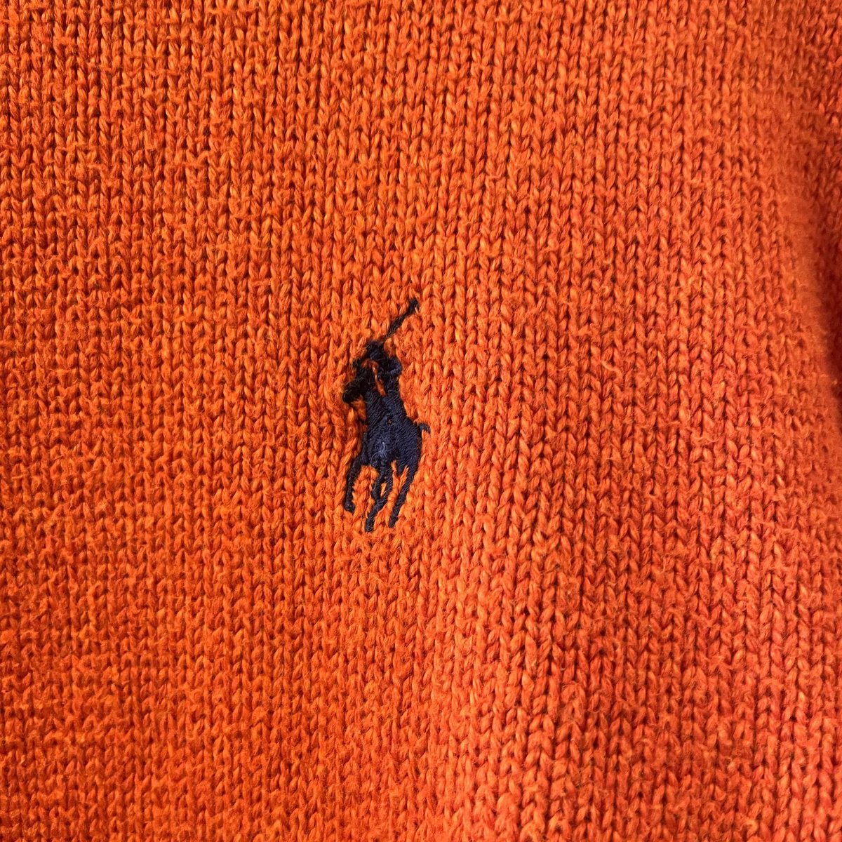 POLO RALPH LAUREN ハーフジップスウェット オレンジ ラルフ