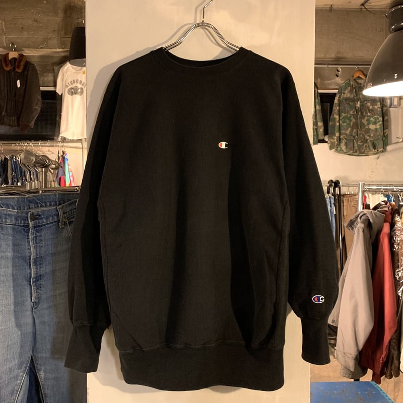 90s Champion リバースウィーブ reverse weave ブラック 黒 90s Champion リバースウィーブ reverse weave ブラック 黒