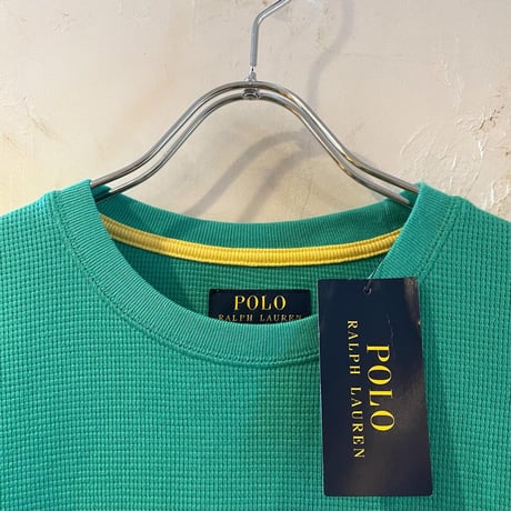 POLO Ralph Lauren　ロングスリーブサーマルTシャツ　DEAD STOCK　ミントグリーン　ラルフローレン　(S1362)