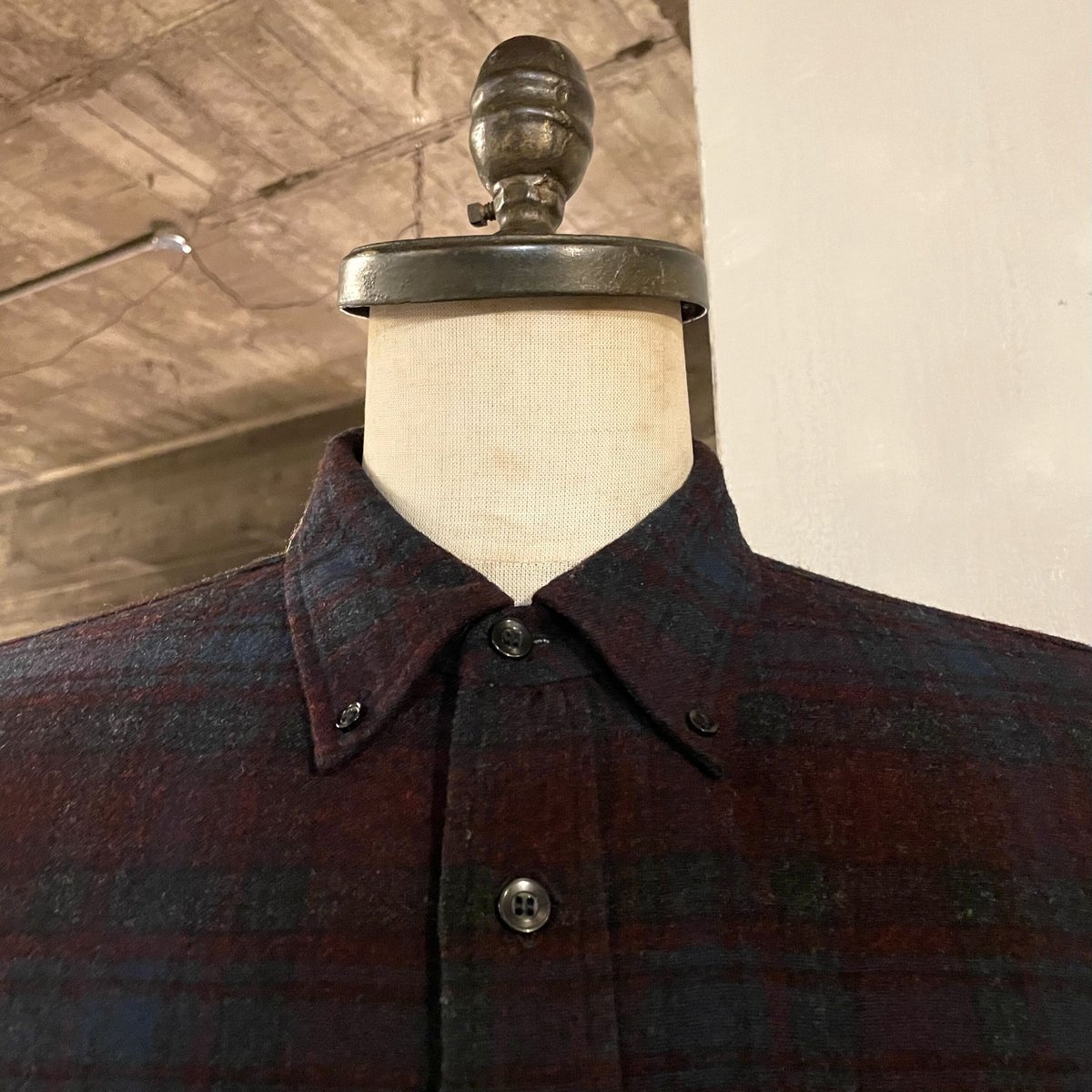 50s PENDLETON Vintage Woll Shirt ボタンダウンシャツ USA製...