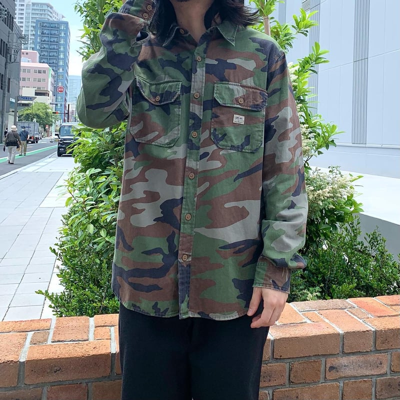 DENIM&SUPPLY ロングスリーブシャツ カモ柄 ミリタリー RALPH