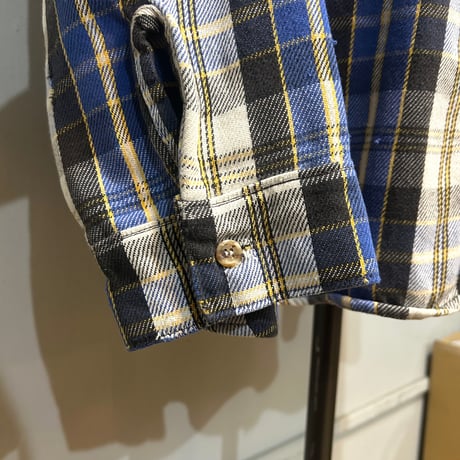 80s　FIVE BROTHER　L/S ネルシャツ　Size 3XL　コットンシャツ　ファイブブラザー　(S5712)