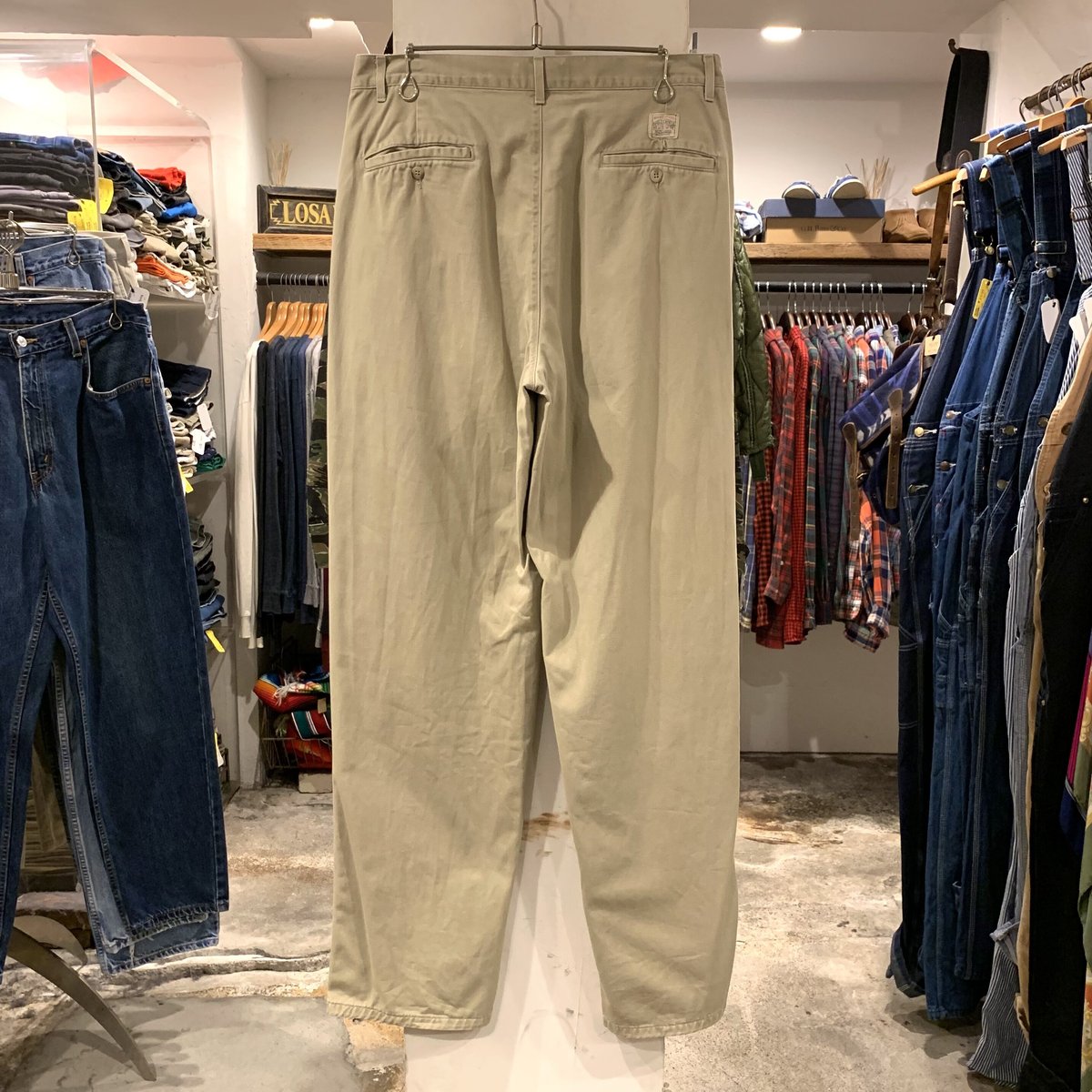 90s ラルフローレン ポロチノ ベージュ ワンタックPROSPECT 34 90s ラルフローレン ポロチノ ベージュ ワンタックPROSPECT 34