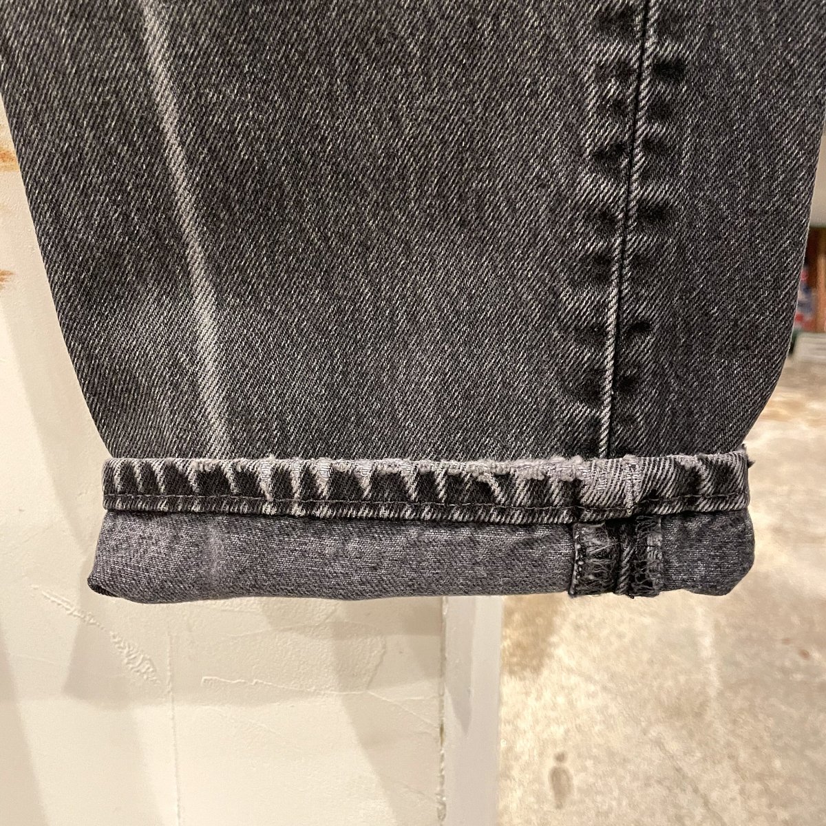 Levi's 501 90年代 後染めブラックデニム ボタン裏653 USA製