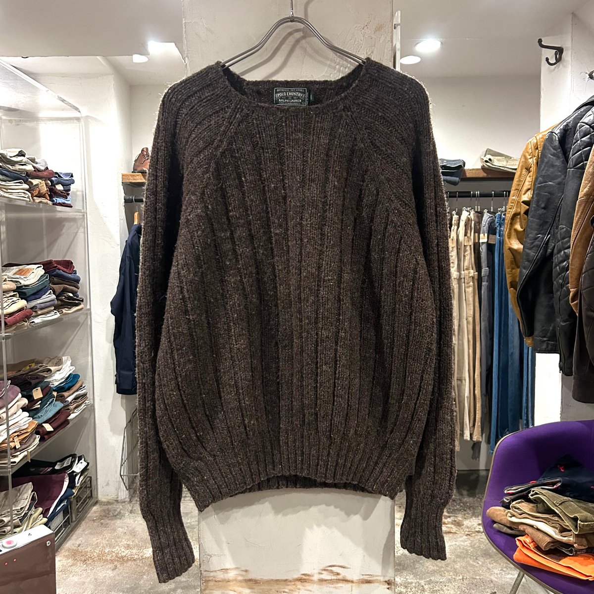 【限定品】Polo Country Ralph Lauren ウールセーター 90s POLO COUNTRY ウールセーター RALPH LAUREN ラルフローレン H