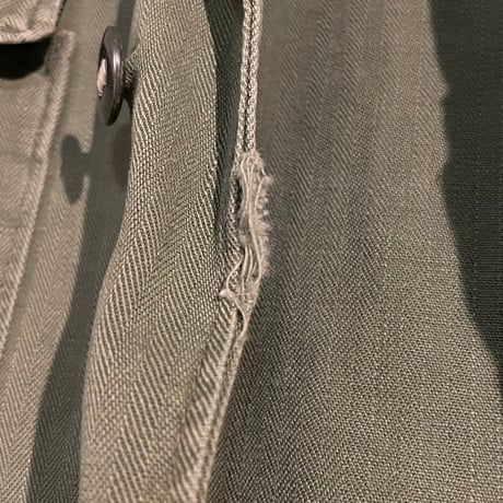 50s　USMC　P-53 HBT JACKET　マリンコープ　ヘリンボーンツイルジャケット　ミリタリージャケット　比翼　(S4465)