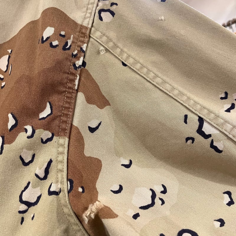 US ARMY BDU シャツジャケット　デザートカモ　チョコチップカモ　迷彩 80s US ARMY BDU JACKET 6C デザートカモ チョコチップ柄 初期型