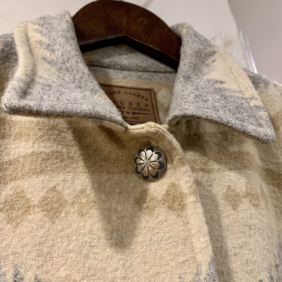 LAUREN Ralph Lauren Native Blanket Coat ネイティブ柄ブ
