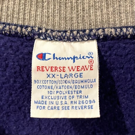 90s　Champion　リバースウィーブ　reverse weave　パープル　USA製　(S1573)