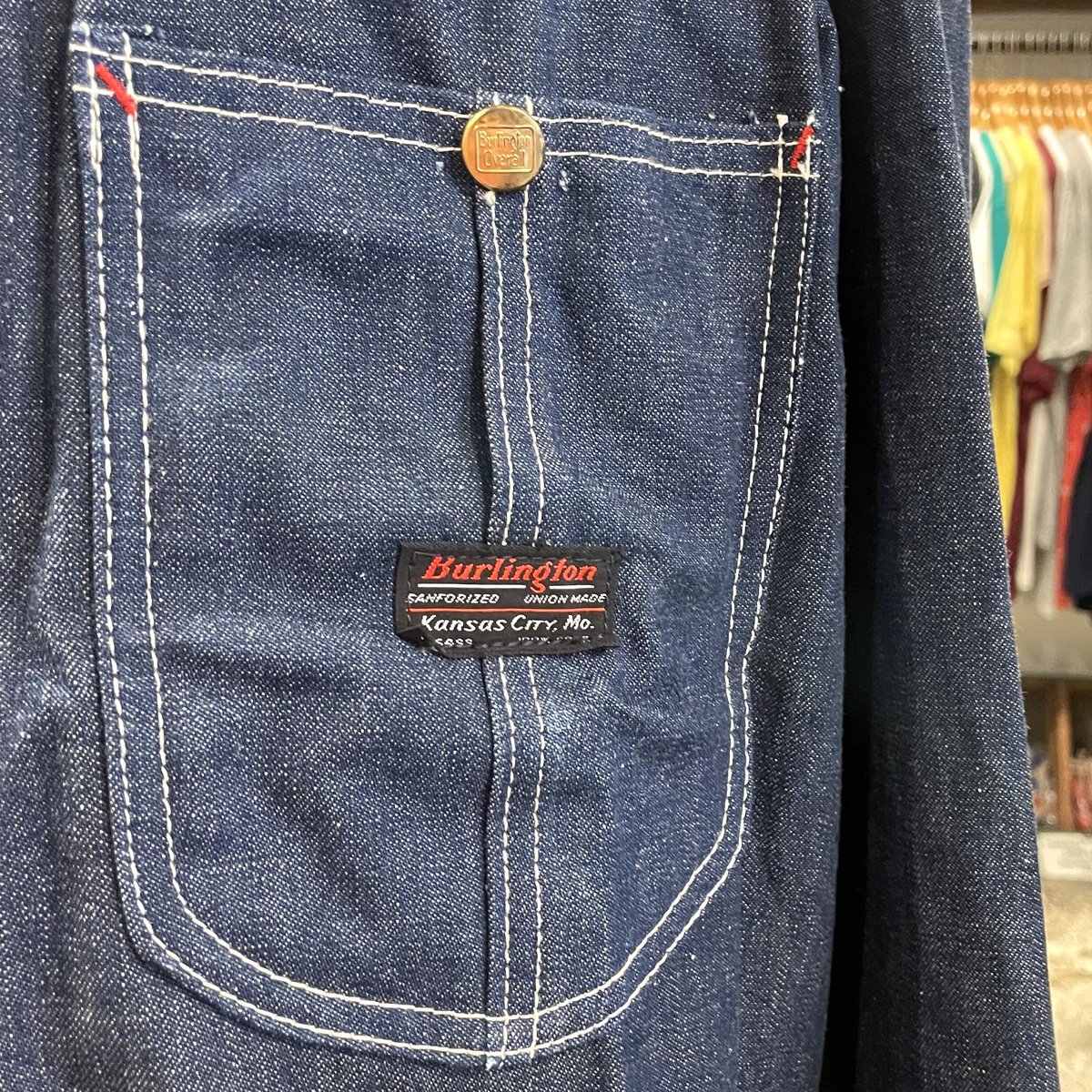 60s Burlington デニムカバーオール DEAD STOCK UNION MADE