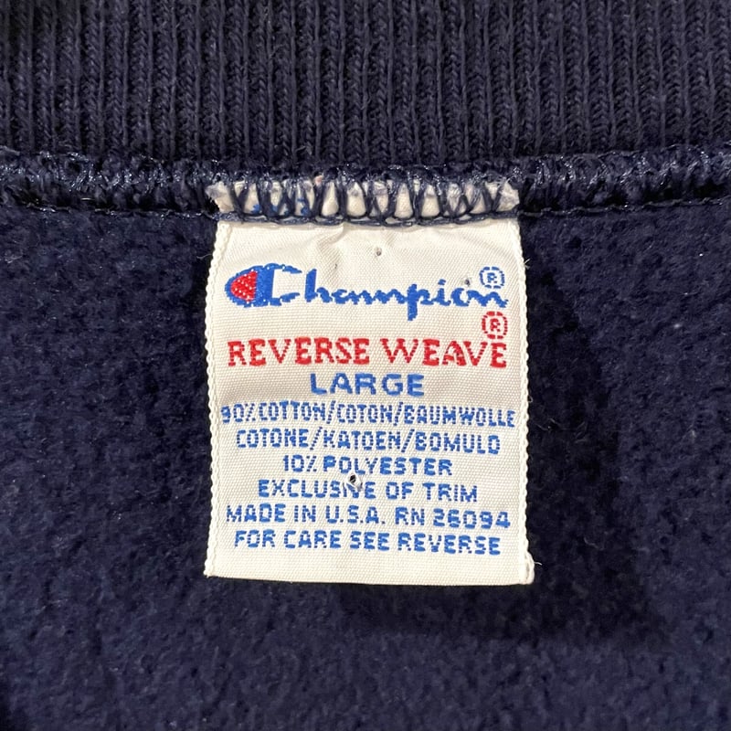 Champion チャンピオン リバースウィーブ USA製 Champion リバースウィーブ reverse weave 3段プリント USA製 90s