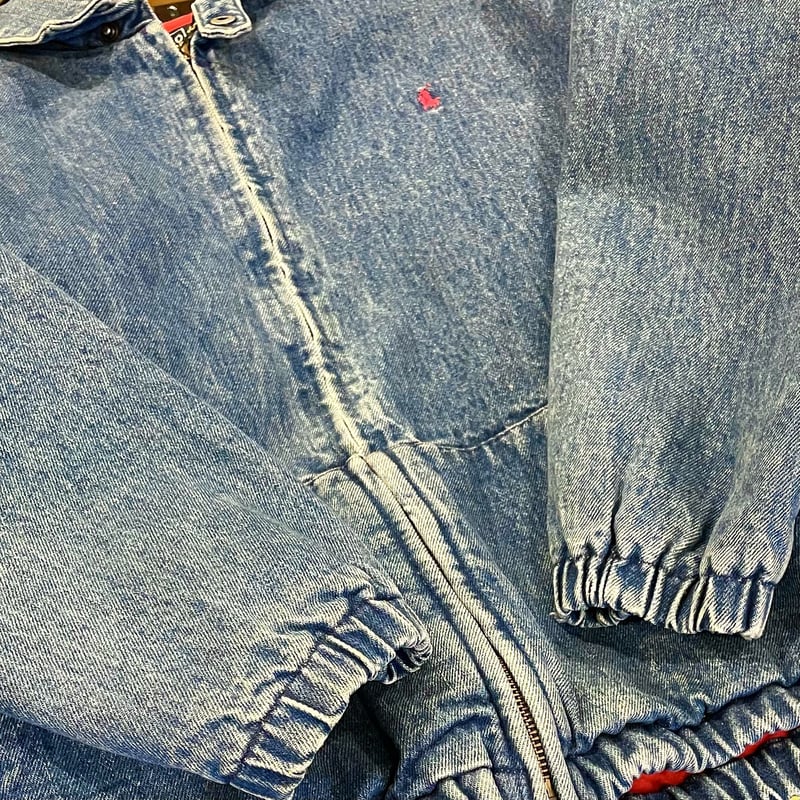 POLO RALPH LAUREN 80s USA製 デニムスイングトップ Mサイズ POLO RALPH LAUREN 80s USA製 デニムスイングトップ Mサイズ