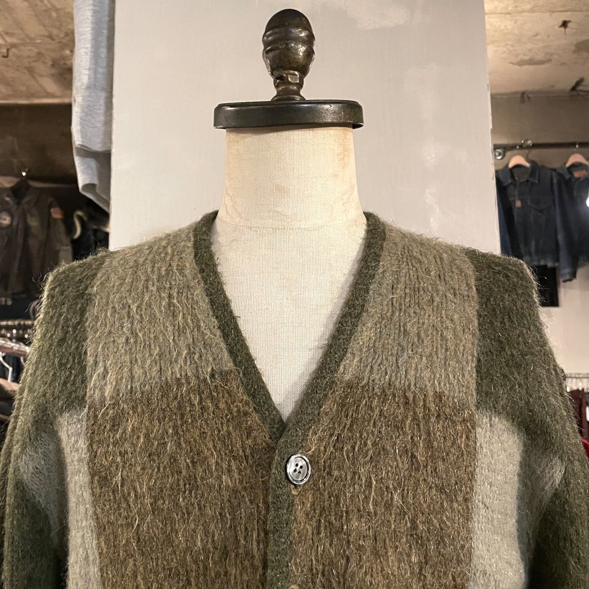 60s CAMPUS Vintage Mohair Cardigan モヘアカーディガン US...