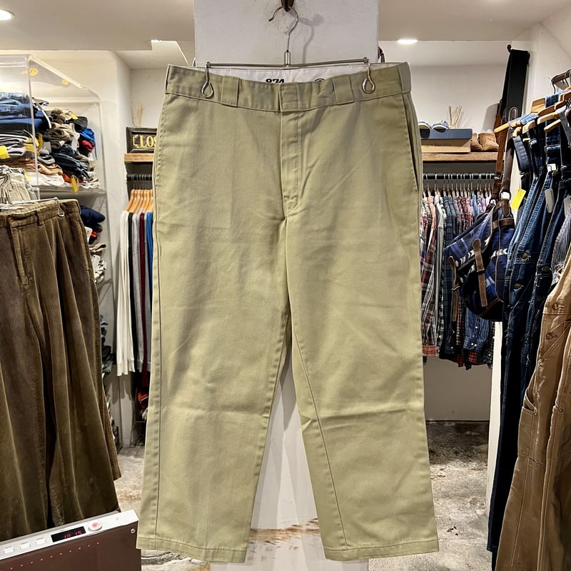 80s USA製 Dickies874 チビタグ ベージュ ワークパンツ W36 80s Dickies 874 ワークパンツ ディッキーズ ベージュ チビタグ
