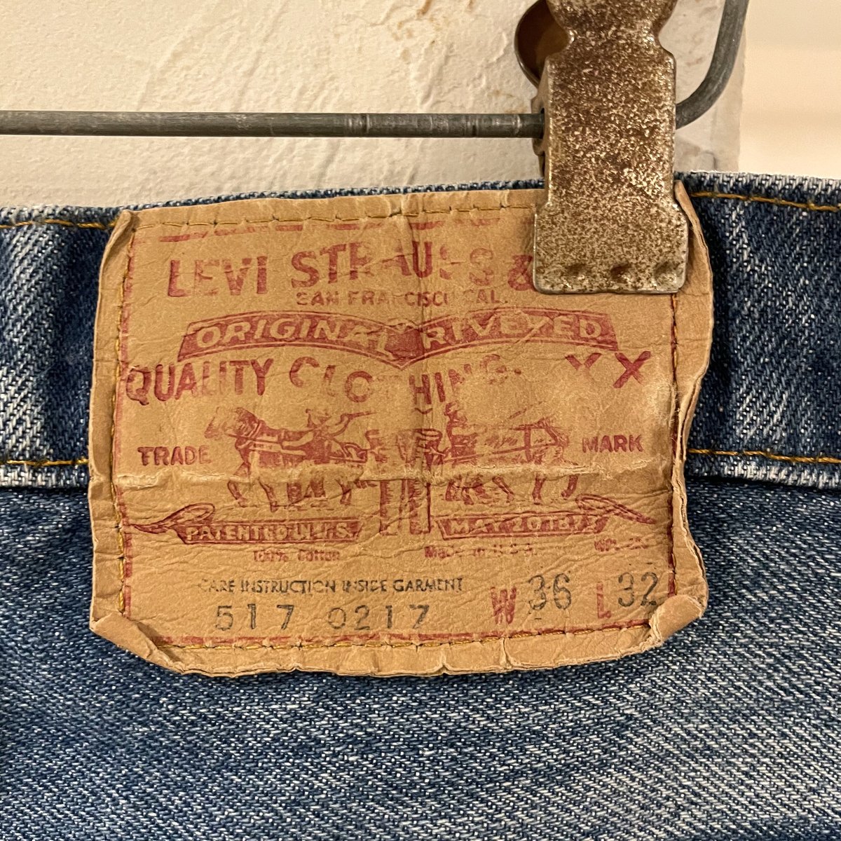 Levi's 517 80年代 リーバイス517 黒カン 内股シングル ブーツ Levi's 517 80年代 リーバイス517 黒カン 内股シングル ブーツ