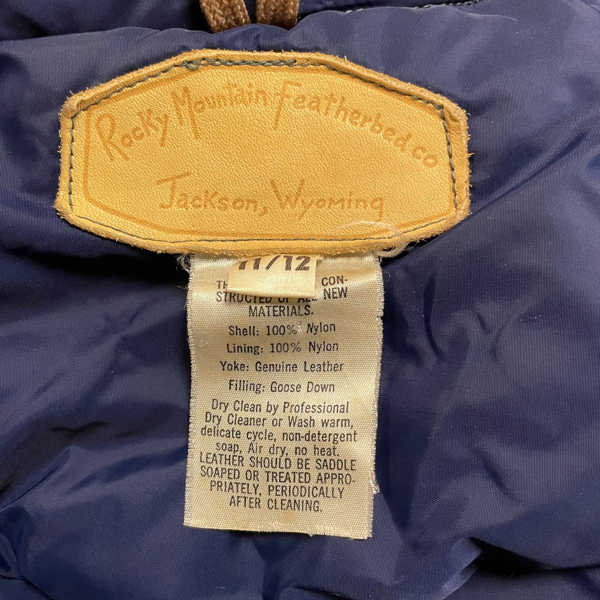 70s Rocky Mountain Featherbed Co. ダウンベスト USA製 グ