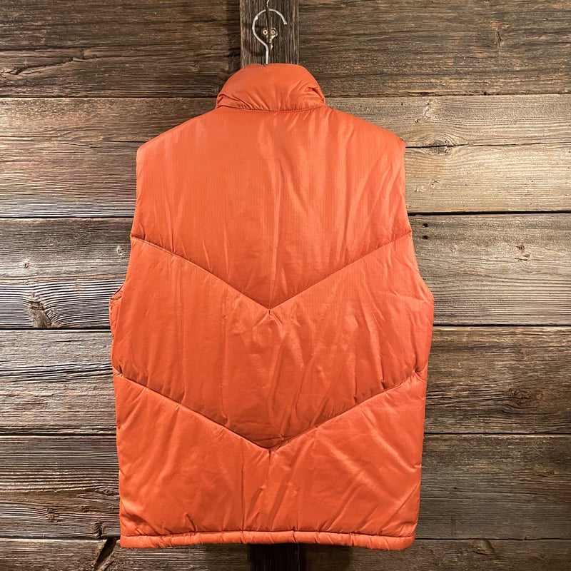 70s THE NORTH FACE ダウンベスト 茶タグ オレンジ USA製 ノース 70s THE NORTH FACE ダウンベスト 茶タグ オレンジ USA製 ノース