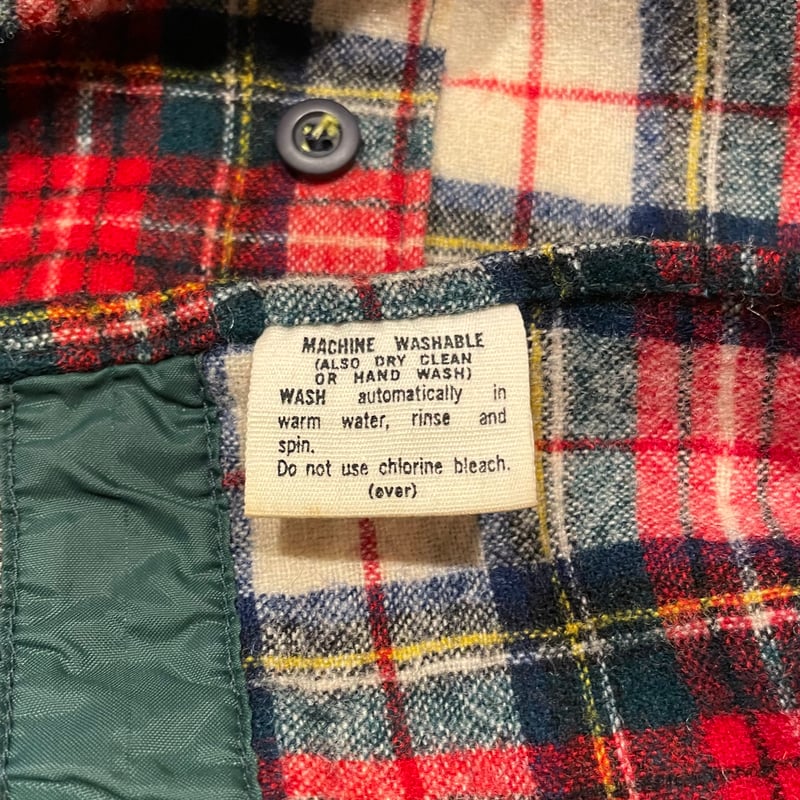 70s PENDLETON L/S ウールシャツ USA製 Size M ペンドルトン (S4